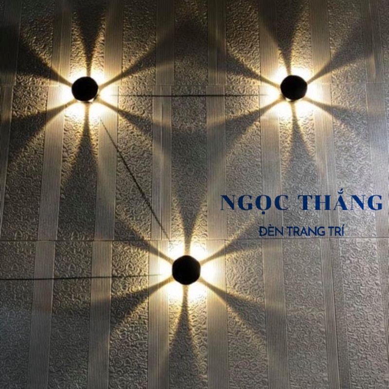 Đèn Led treo tường hắt tường trang trí ngoài trời trong nhà Led 6W 220V VNT070B Ngọc Thắng - Ảnh 11