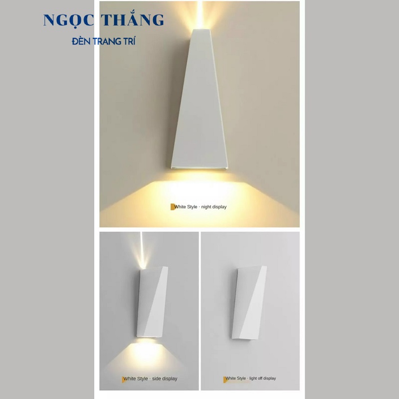 Đèn Led treo tường ốp tường trang trí trong nhà ngoài trời Led 10W VNT355 Ngọc Thắng - Ảnh 13