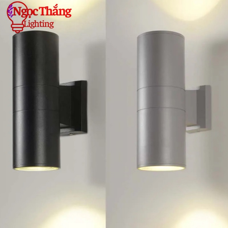 Đèn Hắt Tường cao 30cm trang trí trong nhà ngoài trời Led 20W 220V VNT3502/2B Đen Ngọc Thắng