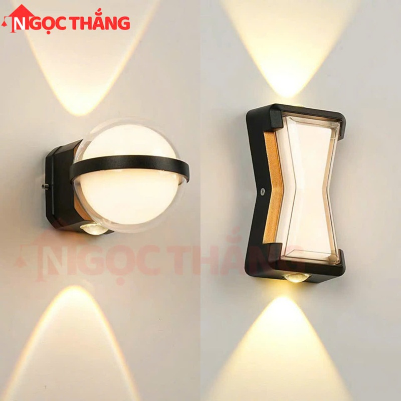 Đèn Led treo tường ngoài trời chống nước ốp tường trong nhà cầu thang 220V VNT6033 Ngọc Thắng