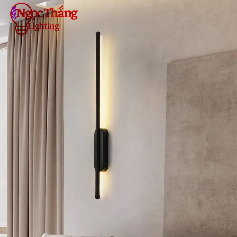 Đèn Led treo tường 80cm 3 chế độ màu ốp tường trang trí phòng khách phòng ngủ cầu thang Led 14W VT92 Ngọc Thắng