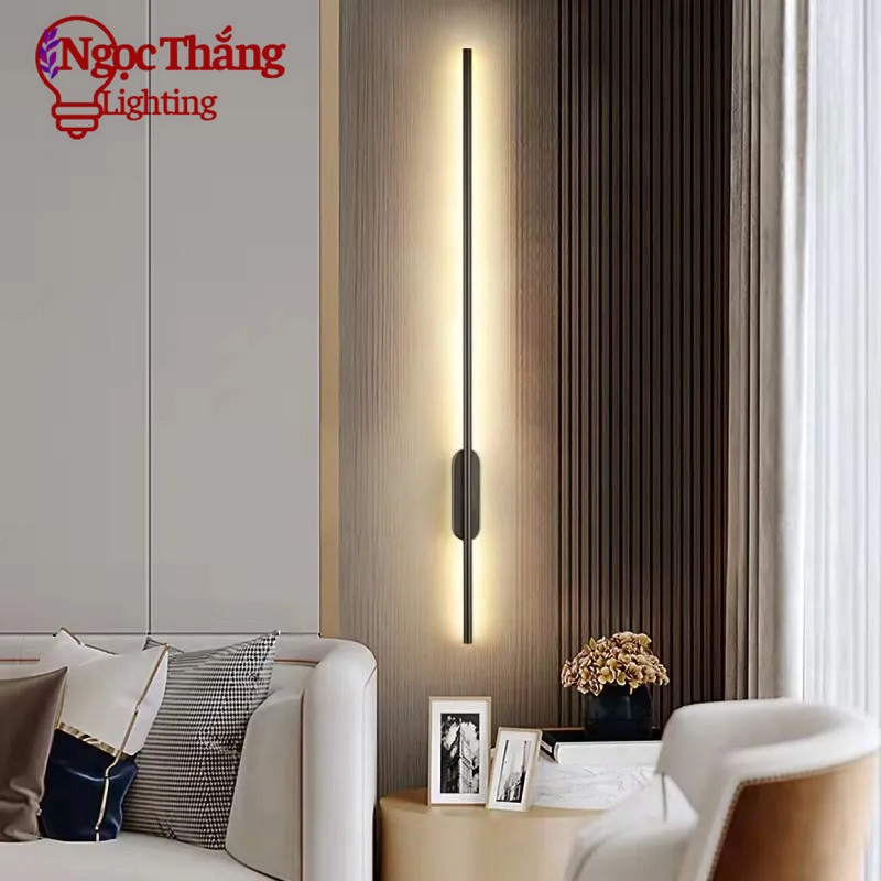 Đèn Led treo tường 100cm 3 chế độ màu ốp tường trang trí phòng khách phòng ngủ cầu thang Led 18W VT92 Ngọc Thắng