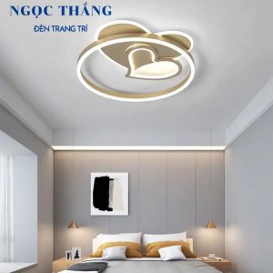 Alternative view of Đèn Mâm LED Ốp Trần Hiện Đại Trang Trí Phòng Ngủ Cho Bé Hình Trái Tim MO911 Ngọc Thắng (Kèm remote điều khiển từ xa)