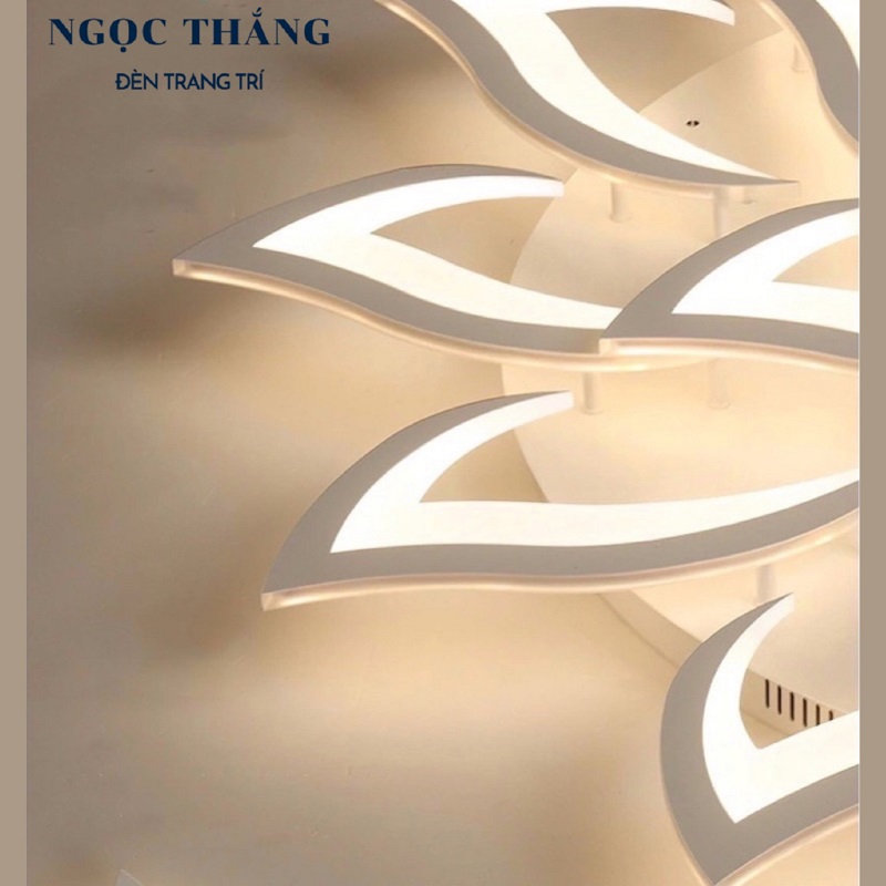 Đèn Mâm LED 10 Cánh Ốp Trần Hiện Đại Trang Trí Phòng Khách MO976 Ngọc Thắng (Tặng kèm remote điều khiển từ xa) - Ảnh 6