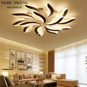 Đèn Mâm LED 15 Cánh Ốp Trần Hiện Đại Trang Trí Phòng Khách MO930 Ngọc Thắng (Tặng kèm remote điều khiển từ xa)