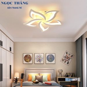 Alternative view of Đèn Mâm LED 5 Cánh Ốp Trần Hiện Đại Trang Trí Phòng Khách MO975 Ngọc Thắng (Tặng kèm remote điều khiển từ xa)