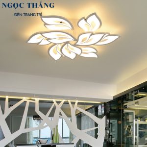 Đèn Mâm LED Ốp Trần 9 Cánh Hiện Đại Trang Trí Phòng Khách MO972 Ngọc Thắng (Tặng kèm remote điều khiển từ xa)