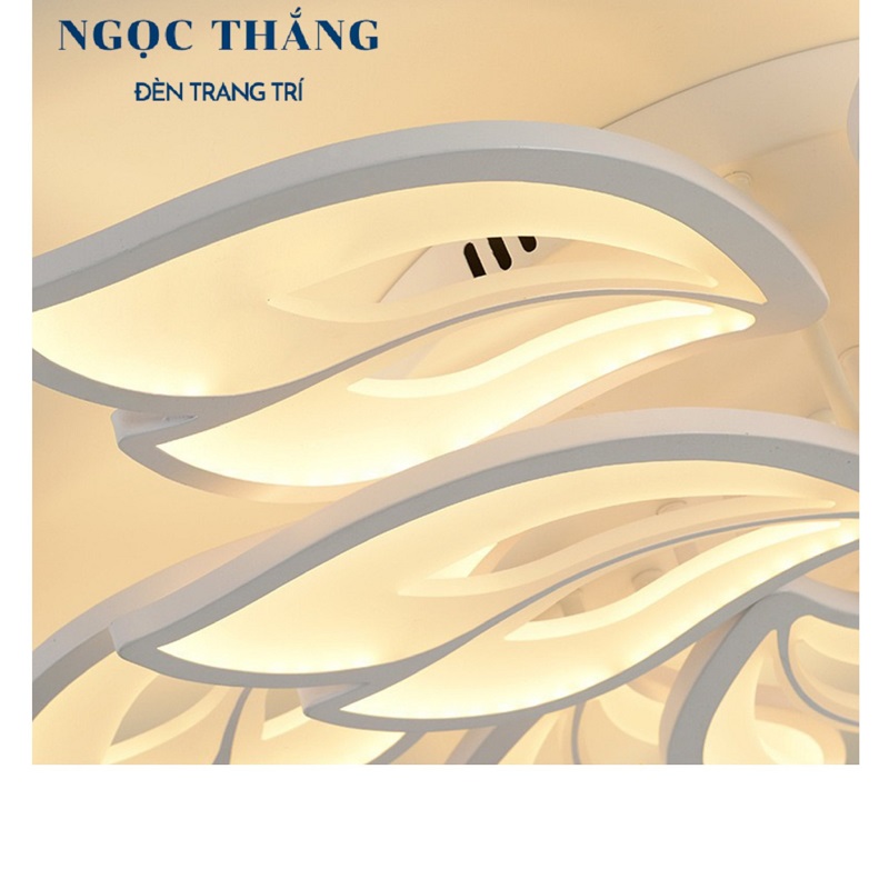 Đèn Mâm LED Ốp Trần 9 Cánh Hiện Đại Trang Trí Phòng Khách MO972 Ngọc Thắng (Tặng kèm remote điều khiển từ xa) - Ảnh 14