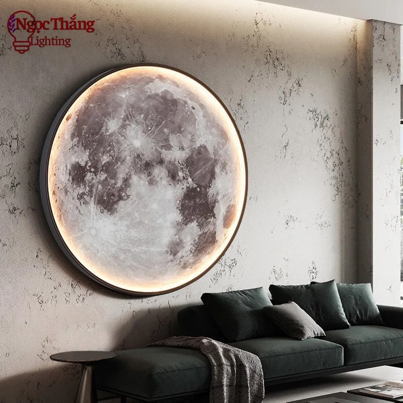 Đèn Mâm Tròn Ốp Trần Hiện Đại Trang Trí Phòng Ngủ Phòng Khách Led 3 Chế Độ Màu OT121 Ngọc Thắng (Kèm remote điều khiển từ xa)