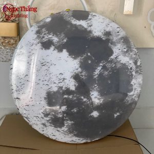 Đèn ốp trần Mặt Trăng 60cm treo tường phòng khách phòng ngủ Led 3 màu 48W 220V OTA02 Ngọc Thắng - Ảnh 8
