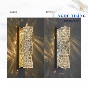 Alternative view of Đèn pha lê treo tường gắn tường trang trí phòng khách phòng ngủ Bảo Hành 24 tháng Led 3 màu VPL27 Ngọc Thắng