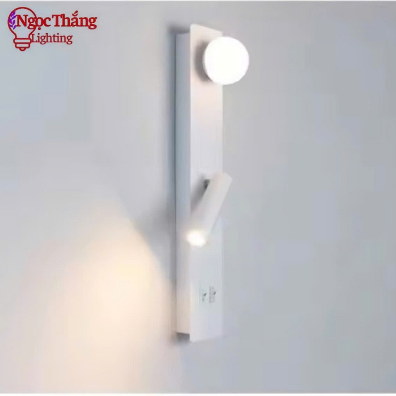 Đèn đọc sách Đèn ngủ gắn tường phòng khách phòng ngủ Bảo hành 24 tháng Led 6W V860B 220V Ngọc Thắng