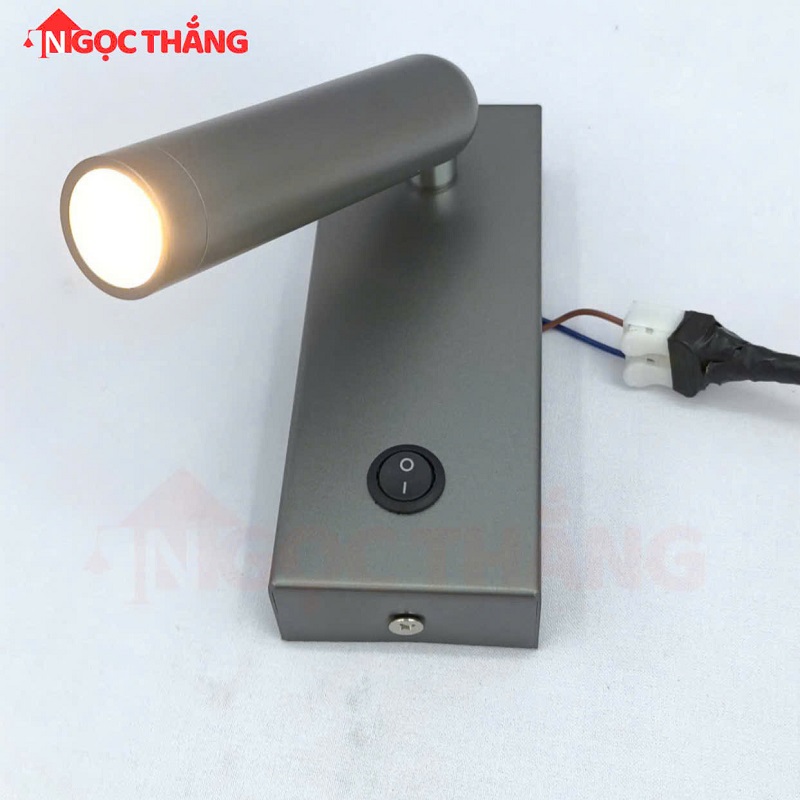 Đèn roị đọc sách gắn tường phòng ngủ có công tắt Bảo hành 24 tháng Led 3W VRT22 Ngọc Thắng - Ảnh 8