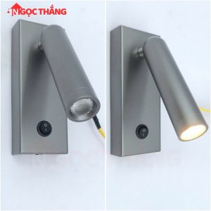 Alternative view of Đèn roị đọc sách gắn tường phòng ngủ có công tắt Bảo hành 24 tháng Led 3W VRT22 Ngọc Thắng