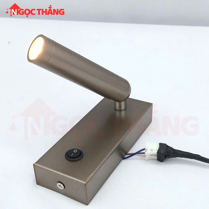 Đèn roị đọc sách gắn tường phòng ngủ có công tắt Bảo hành 24 tháng Led 3W VRT22 Ngọc Thắng - Ảnh 7