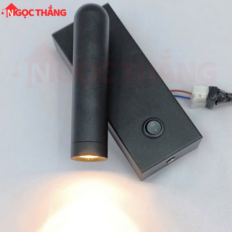 Đèn roị đọc sách gắn tường phòng ngủ có công tắt Bảo hành 24 tháng Led 3W VRT22 Ngọc Thắng - Ảnh 5