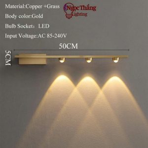 Alternative view of Đèn Rọi Tranh 3 Bóng Gắn Tường Trang Trí Phòng Ngủ Phòng Khách Led 3 Màu 220V GT414-25 Ngọc Thắng