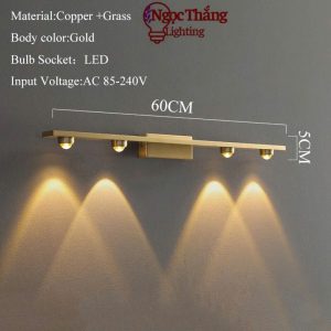 Alternative view of Đèn Rọi Tranh 4 Bóng Gắn Tường Trang Trí Phòng Ngủ Phòng Khách Led 3 Màu 220V GT413-25 Ngọc Thắng