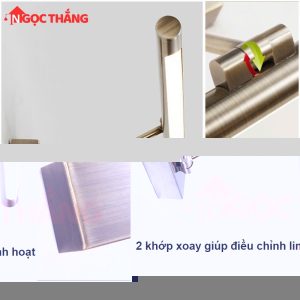 Đèn Rọi Tranh Rọi Gương 58cm Bảo Hành 24 Tháng Trang Trí Trong Nhà Led 3 Màu 12W PT8674 Ngọc Thắng - Ảnh 10