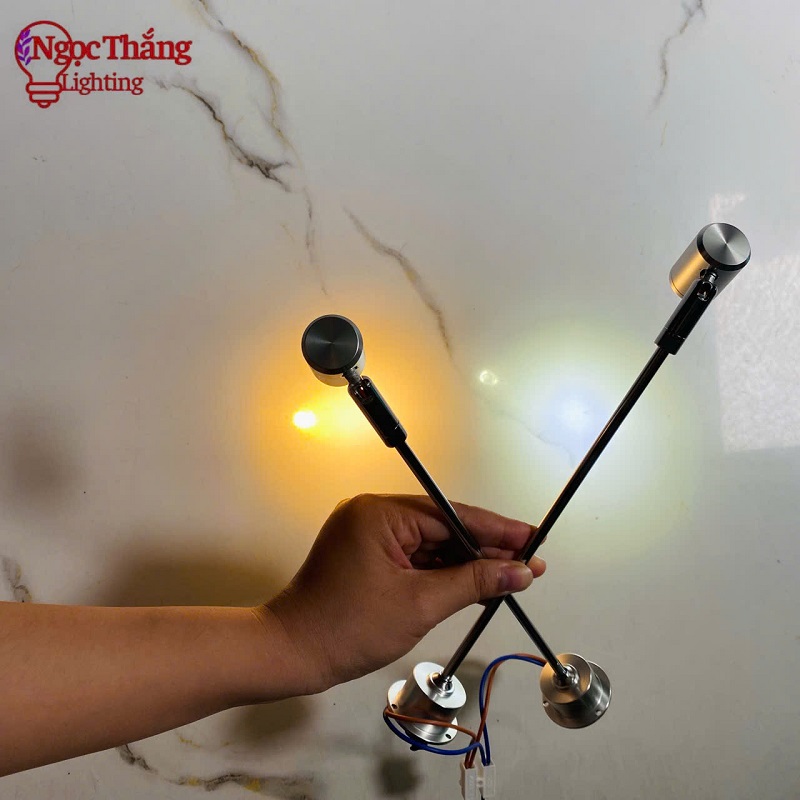 Đèn Led mini spotlight đèn rọi tủ trưng bày sản phẩm Ánh sáng Trắng/Vàng 3W 220V PT1908 Ngọc Thắng - Ảnh 34