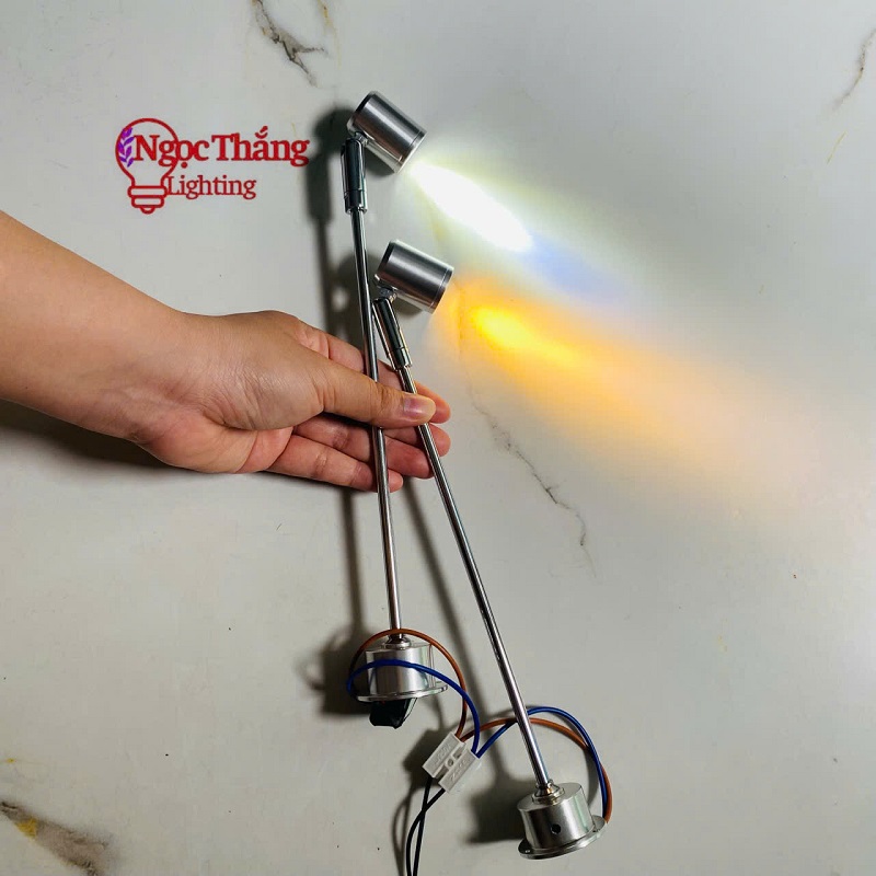 Đèn Led mini spotlight đèn rọi tủ trưng bày sản phẩm Ánh sáng Trắng/Vàng 3W 220V PT1908 Ngọc Thắng - Ảnh 35