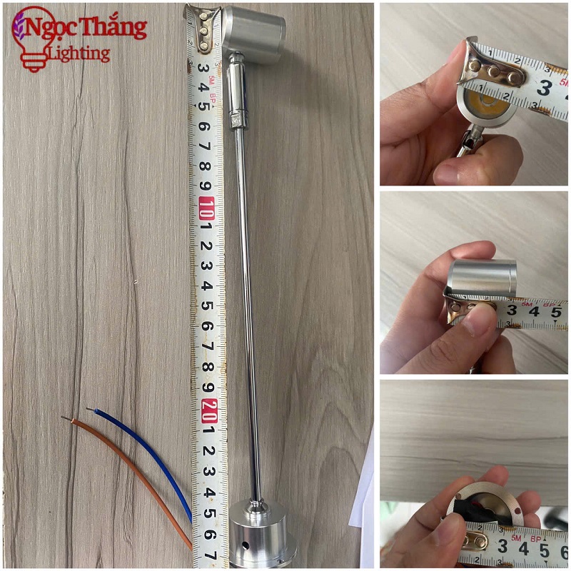 Đèn Led mini spotlight đèn rọi tủ trưng bày sản phẩm Ánh sáng Trắng/Vàng 3W 220V PT1908 Ngọc Thắng - Ảnh 36