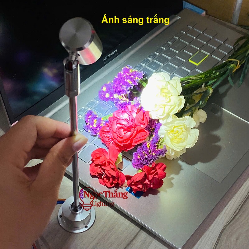 Đèn Led mini spotlight đèn rọi tủ trưng bày sản phẩm Ánh sáng Trắng/Vàng 3W 220V PT1908 Ngọc Thắng - Ảnh 23