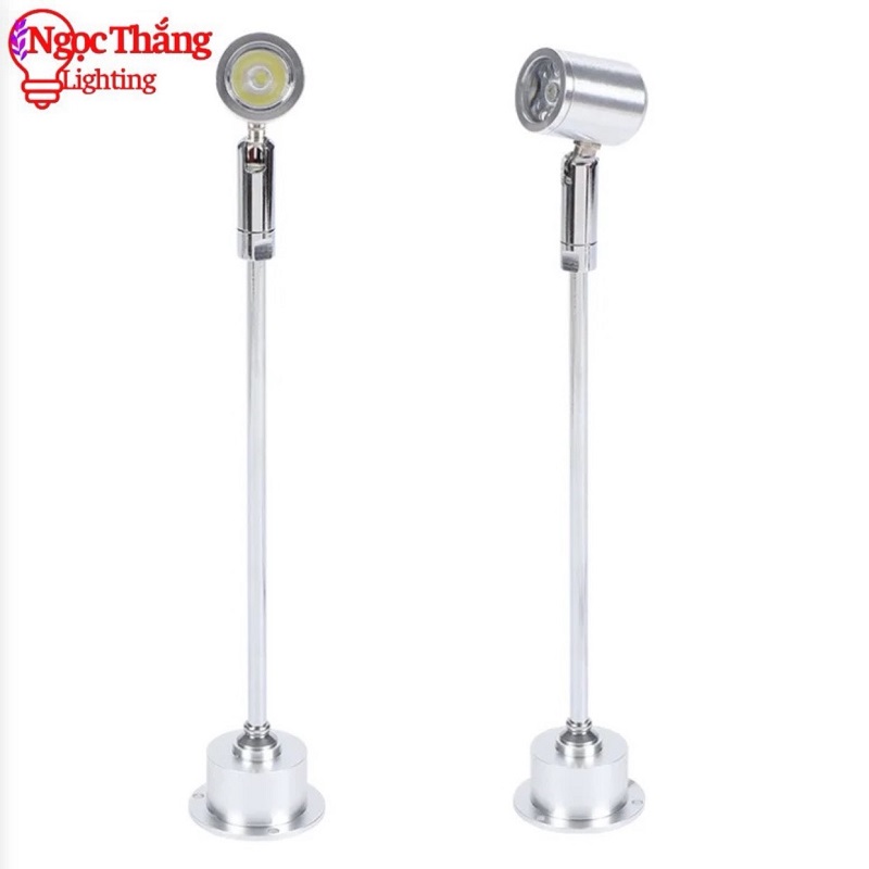 Đèn Led mini spotlight đèn rọi tủ trưng bày sản phẩm Ánh sáng Trắng/Vàng 3W 220V PT1908 Ngọc Thắng - Ảnh 27