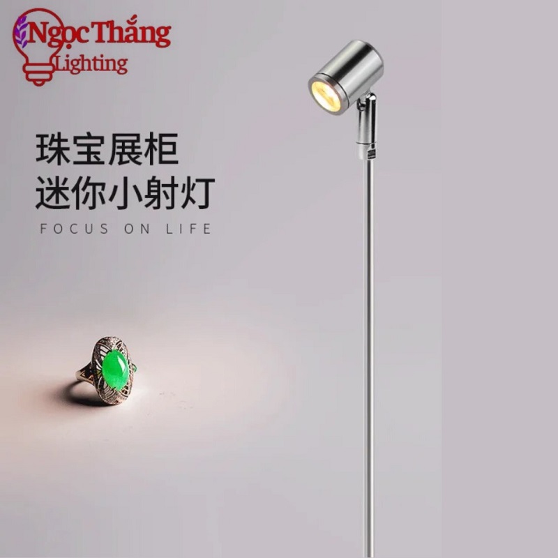 Đèn Led mini spotlight đèn rọi tủ trưng bày sản phẩm Ánh sáng Trắng/Vàng 3W 220V PT1908 Ngọc Thắng - Ảnh 28