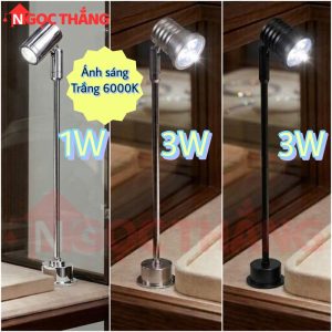 Alternative view of Đèn Led mini spotlight đèn rọi tủ trưng bày sản phẩm Ánh sáng Trắng/Vàng 3W 220V PT1908 Ngọc Thắng