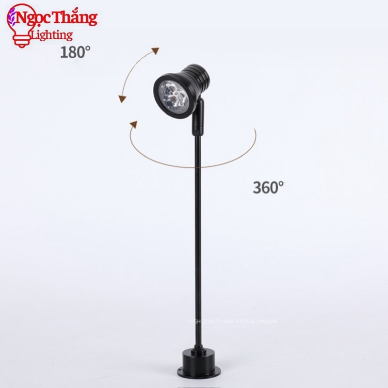 Đèn Led mini spotlight đèn rọi tủ trưng bày sản phẩm Ánh sáng Trắng/Vàng 3W 220V PT1908 Ngọc Thắng - Ảnh 20