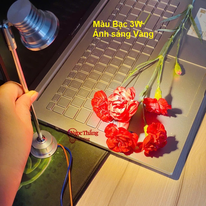 Đèn Led mini spotlight đèn rọi tủ trưng bày sản phẩm Ánh sáng Trắng/Vàng 3W 220V PT1908 Ngọc Thắng - Ảnh 15