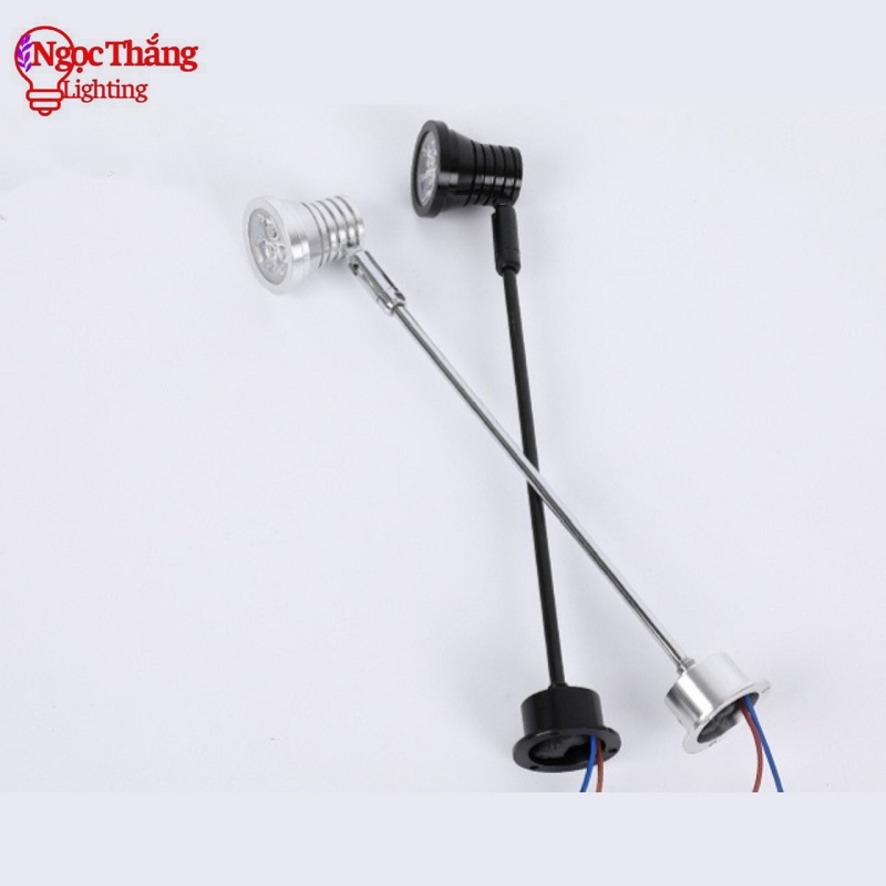 Đèn Led mini spotlight đèn rọi tủ trưng bày sản phẩm Ánh sáng Trắng/Vàng 3W 220V PT1908 Ngọc Thắng - Ảnh 6
