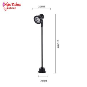 Đèn Led mini spotlight đèn rọi tủ trưng bày sản phẩm Ánh sáng Trắng/Vàng 3W 220V PT1908 Ngọc Thắng - Ảnh 13