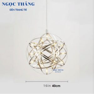 Đèn thả cầu sao Ø60cm 92 bóng trang trí ngoài trời phòng khách phòng ngủ bàn ăn 220V T2536A Ngọc Thắng - Ảnh 16