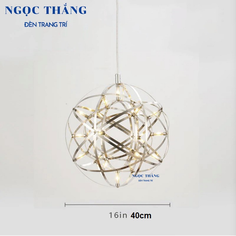 Đèn thả cầu sao Ø60cm 92 bóng trang trí ngoài trời phòng khách phòng ngủ bàn ăn 220V T2536A Ngọc Thắng - Ảnh 16