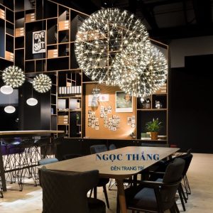 Đèn thả cầu sao Ø60cm 92 bóng trang trí ngoài trời phòng khách phòng ngủ bàn ăn 220V T2536A Ngọc Thắng - Ảnh 6