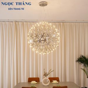 Đèn thả cầu sao Ø60cm 92 bóng trang trí ngoài trời phòng khách phòng ngủ bàn ăn 220V T2536A Ngọc Thắng