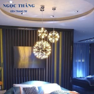 Alternative view of Đèn thả cầu sao Ø60cm 92 bóng trang trí ngoài trời phòng khách phòng ngủ bàn ăn 220V T2536A Ngọc Thắng