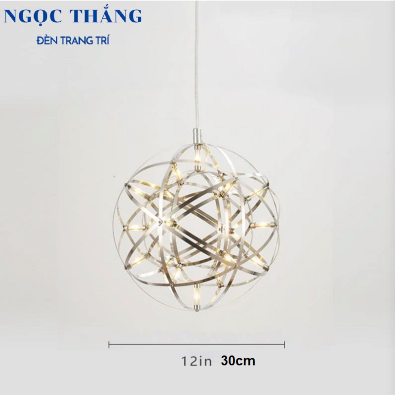 Đèn thả cầu sao Ø60cm 92 bóng trang trí ngoài trời phòng khách phòng ngủ bàn ăn 220V T2536A Ngọc Thắng - Ảnh 2