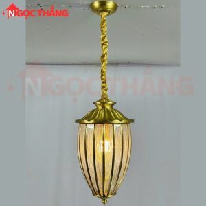 Alternative view of Đèn thả đồng cổ điển cao cấp Ø25cm Cao 45cm trang trí phòng khách bàn ăn 220V TD41 Ngọc Thắng