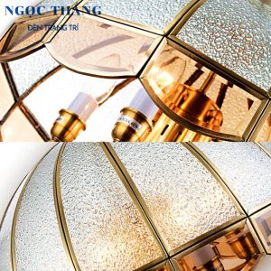 Đèn thả đồng cổ điển cao cấp trang trí phòng khách bàn ăn 220V TĐ8001/5 Ngọc Thắng - Ảnh 7