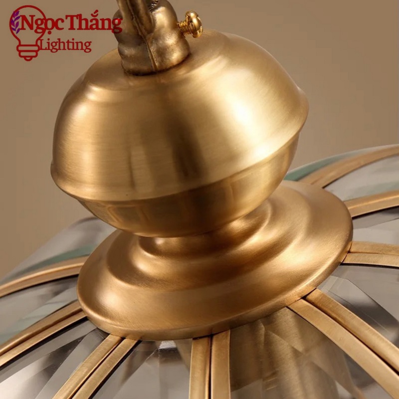 Đèn thả đồng cổ điển cao cấp trang trí phòng khách bàn ăn 220V TĐ7001 Ngọc Thắng (Tặng kèm bóng Led 16W 3 chế độ màu) - Ảnh 14