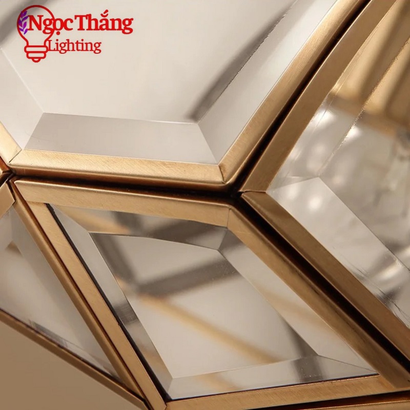 Đèn thả đồng cổ điển cao cấp trang trí phòng khách bàn ăn 220V TĐ7001 Ngọc Thắng (Tặng kèm bóng Led 16W 3 chế độ màu) - Ảnh 12