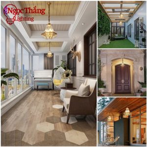 Đèn thả trần bàn ăn phi 28 trang trí phòng ngủ phòng khách Led 3 chế độ màu THD12 Ngọc Thắng - Ảnh 8