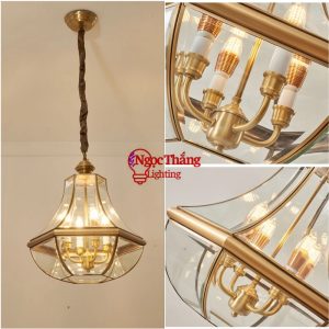 Đèn thả trần bàn ăn phi 28 trang trí phòng ngủ phòng khách Led 3 chế độ màu THD12 Ngọc Thắng - Ảnh 6