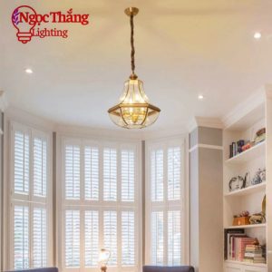 Đèn thả trần bàn ăn phi 28 trang trí phòng ngủ phòng khách Led 3 chế độ màu THD12 Ngọc Thắng