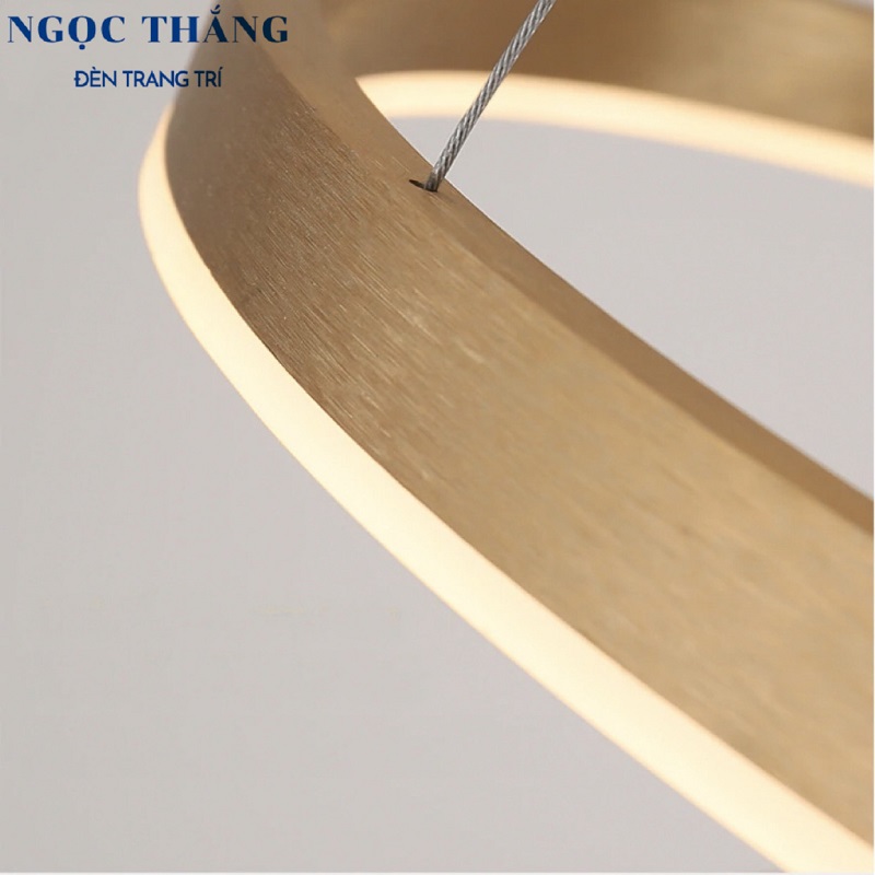 Đèn thả trần 4 vòng led 20-40-60-80 trang trí phòng khách bàn ăn Led 3 chế độ màu 80W TH8039 Ngọc Thắng - Ảnh 14