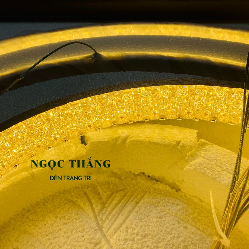 Đèn thả trần 3 vòng Led 40-60-80 trang trí phòng khách bàn ăn tích hợp Led 3 chế độ màu TH8122 Ngọc Thắng (Tặng kèm remote điều khiển từ xa) - Ảnh 7