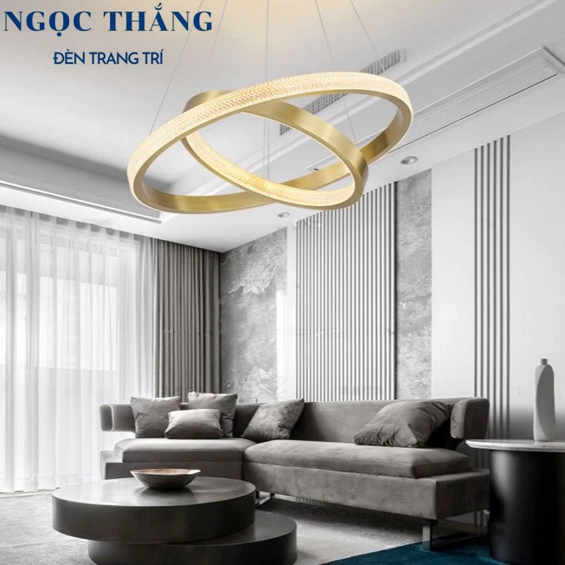 Đèn thả trần 3 vòng Led 40-60-80 trang trí phòng khách bàn ăn tích hợp Led 3 chế độ màu TH8122 Ngọc Thắng (Tặng kèm remote điều khiển từ xa) - Ảnh 18